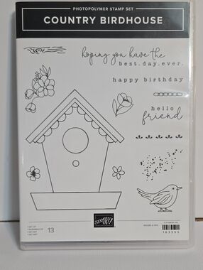 Stampin' Up! Country Birdhouse Stamp Set NWT